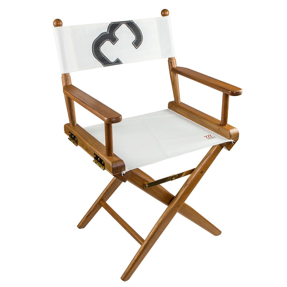 Whitecap Director's Chair w/Sail Cloth Seating - Teak - Boat Gear USA