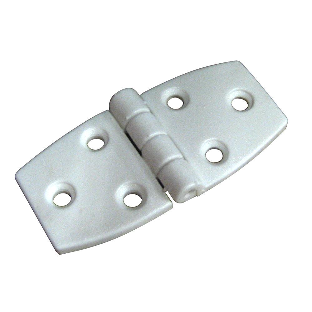 Whitecap Door Hinge - White Nylon - 1-1/2" x 3" - Boat Gear USA