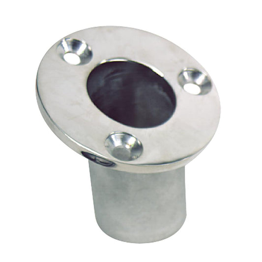Whitecap Flush Mount Flag Pole Socket - Stainless Steel - 1-1/4" ID - Boat Gear USA