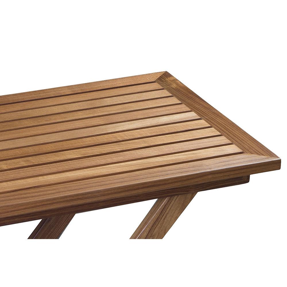 Whitecap Folding Slat Table - Teak - Boat Gear USA