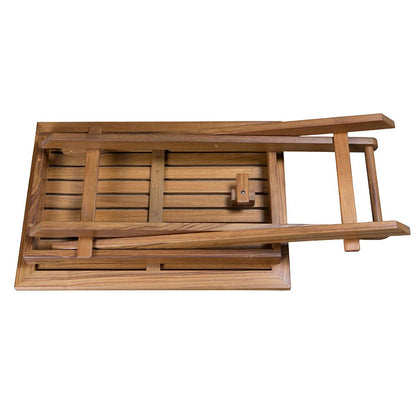 Whitecap Folding Slat Table - Teak - Boat Gear USA