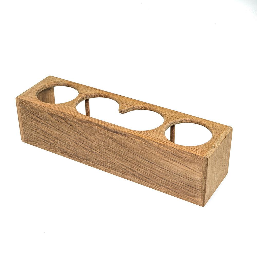 Whitecap Four Drink/Binocular Rack - Teak - Boat Gear USA