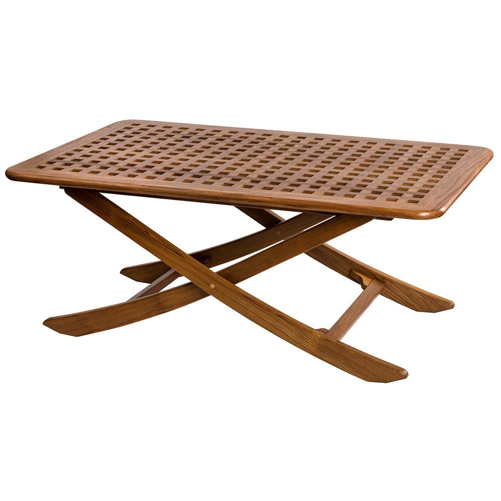 Whitecap Menora Table - Teak - Boat Gear USA