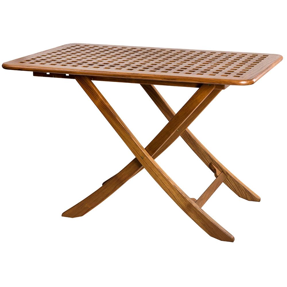 Whitecap Menora Table - Teak - Boat Gear USA