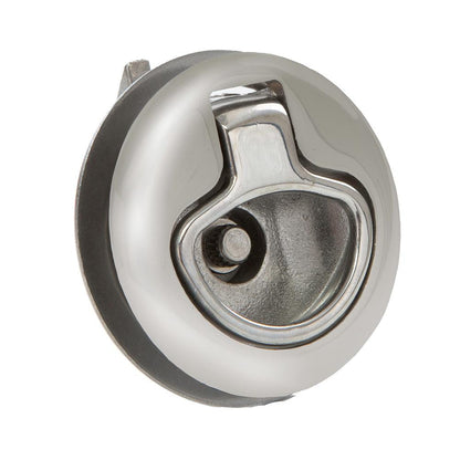 Whitecap Mini Slam Latch Stainless Steel Locking Pull Ring - Boat Gear USA