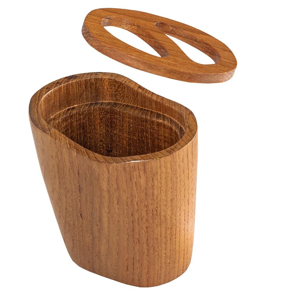 Whitecap Oval Toothbrush Holder (Oiled) - Teak - Boat Gear USA