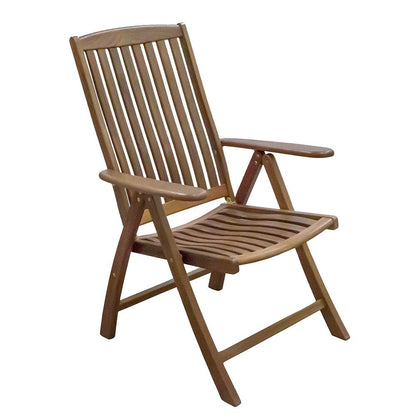 Whitecap Reclining Arm Chair - Teak - Boat Gear USA