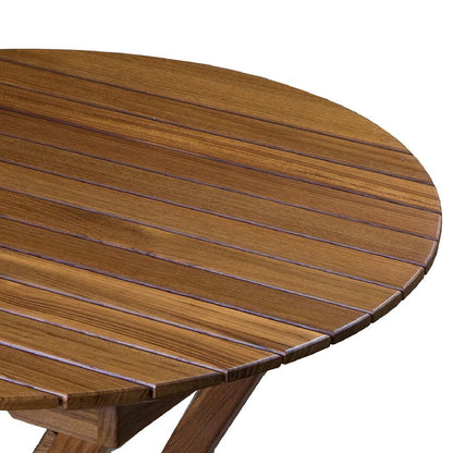 Whitecap Round Slat Table - Teak - Boat Gear USA