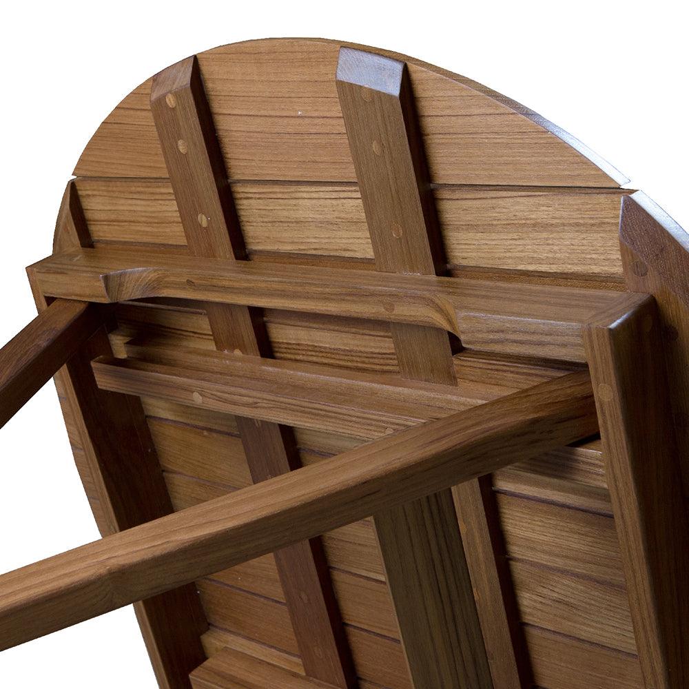 Whitecap Round Slat Table - Teak - Boat Gear USA