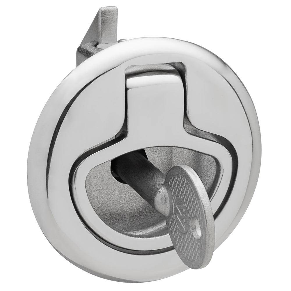 Whitecap Slam Latch Stainless Steel Locking Ring Pull - Boat Gear USA