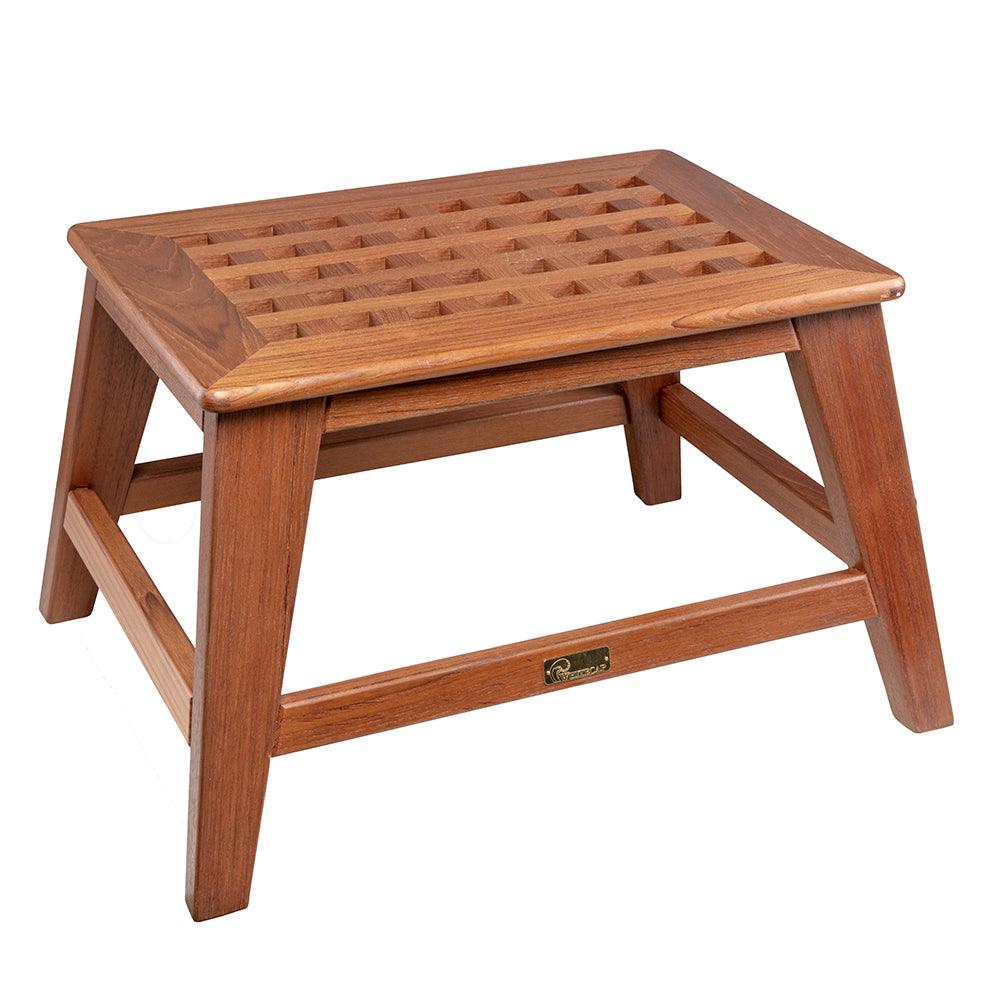 Whitecap Step Stool - Teak - Boat Gear USA