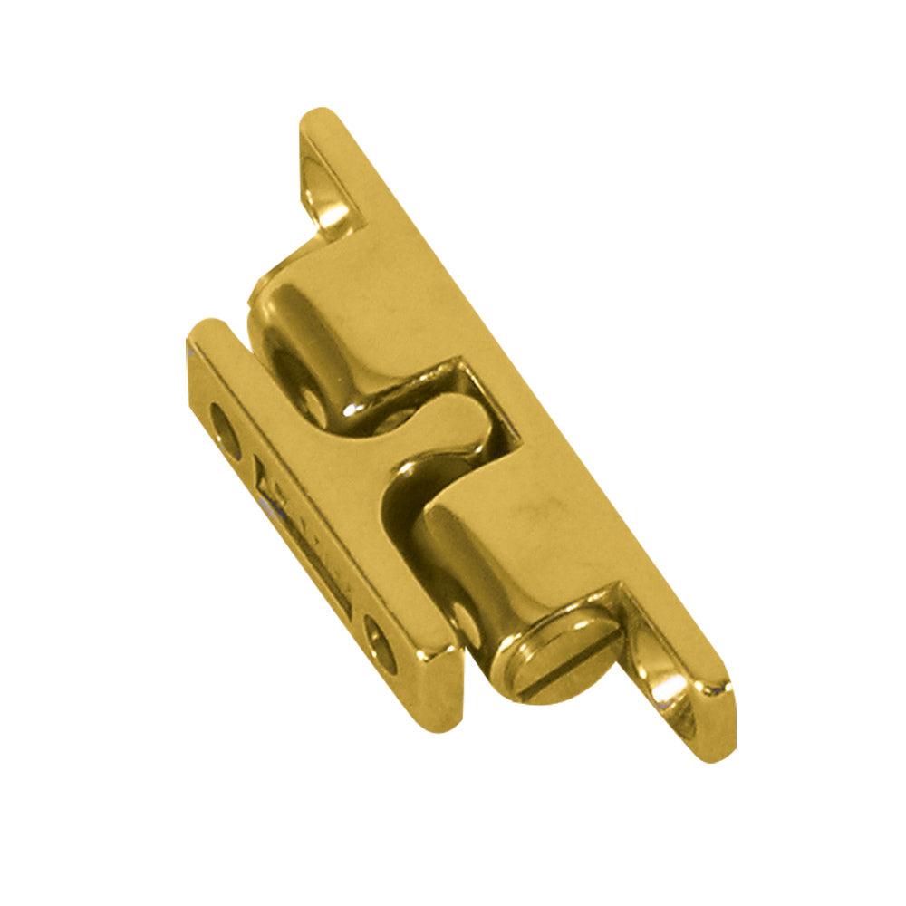 Whitecap Stud Catch - Brass - 1-15/16" x 3/8" - Boat Gear USA