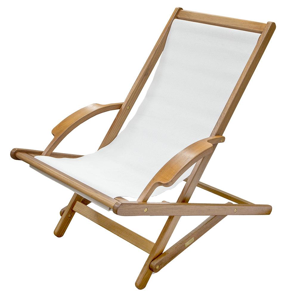 Whitecap Sun Chair - Teak - Boat Gear USA