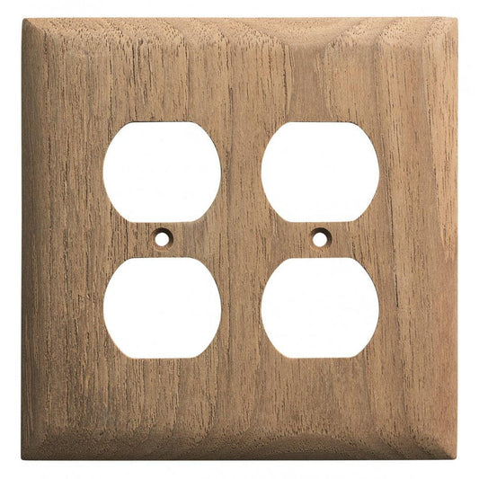 Whitecap Teak 2-Duplex/Receptacle Cover Plate - Boat Gear USA