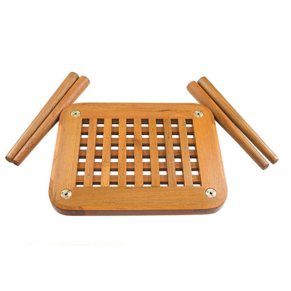 Whitecap Teak Cockpit Grate End Table - Boat Gear USA