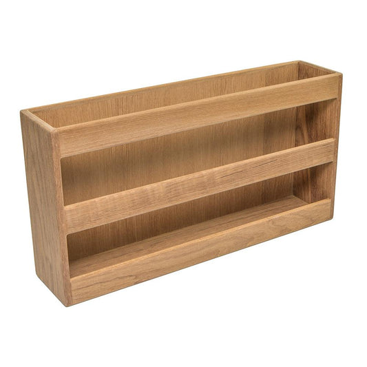 Whitecap Teak Double-Wide Magazine Rack - Boat Gear USA
