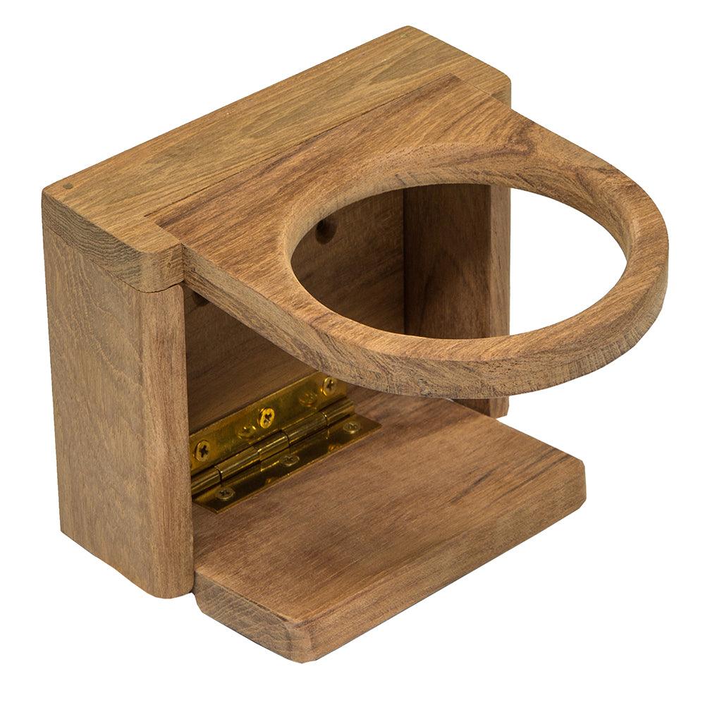 Whitecap Teak Folding Insulated Drink Holder - Boat Gear USA