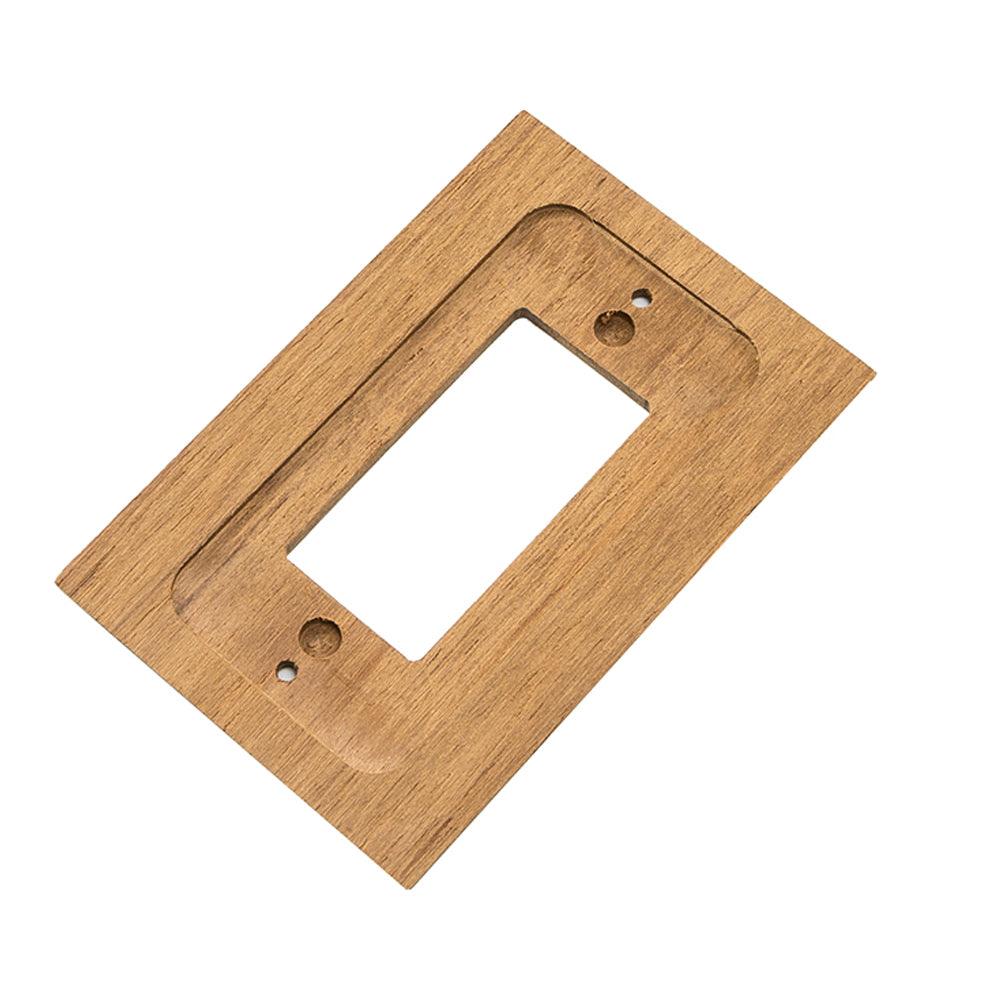 Whitecap Teak Ground Fault Outlet Cover/Receptacle Plate - Boat Gear USA