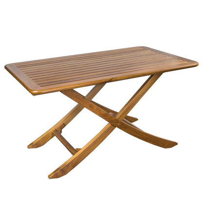 Whitecap Teak Large Adjustable Slat Top Table - Boat Gear USA