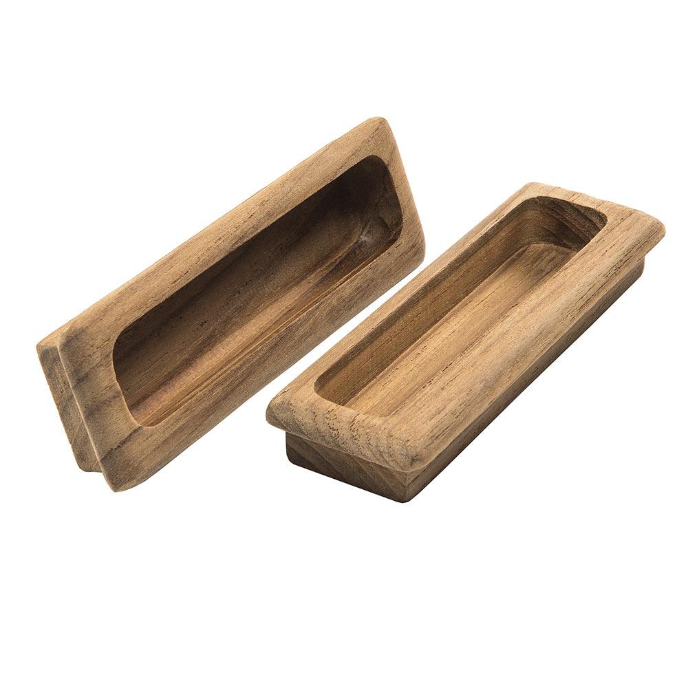 Whitecap Teak Large Rectangular Drawer Pull - 4-1/2"L - 2 Pack - Boat Gear USA