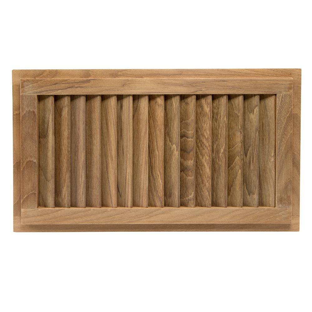 Whitecap Teak Louvered Insert - 16" x 9-1/8" x 3/4" - Boat Gear USA