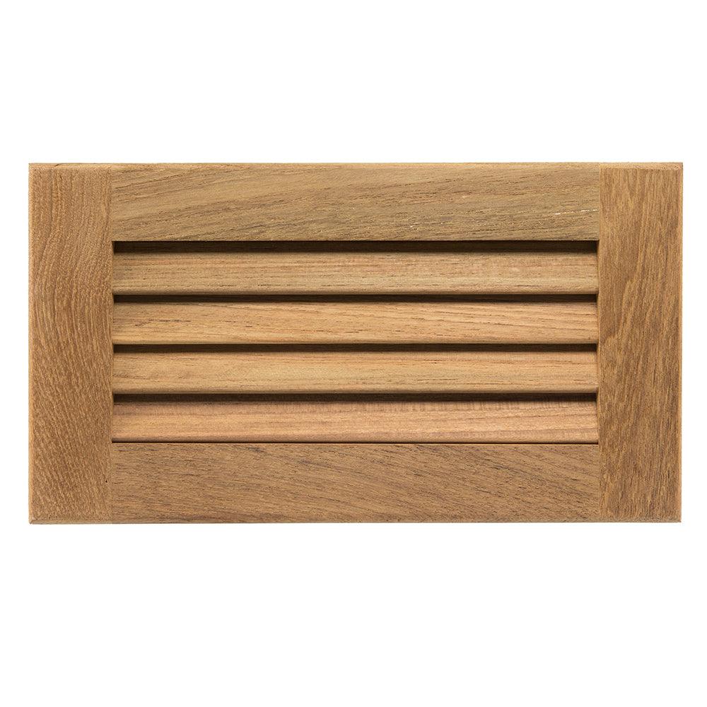 Whitecap Teak Louvered Insert - 6-3/8" x 11-3/16" x 3/4" - Boat Gear USA