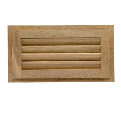 Whitecap Teak Louvered Insert - 6-3/8" x 11-3/16" x 3/4" - Boat Gear USA