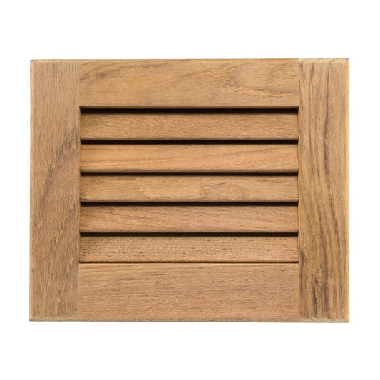 Whitecap Teak Louvered Insert - 7-1/2" x 9-1/8" x 3/4" - Boat Gear USA