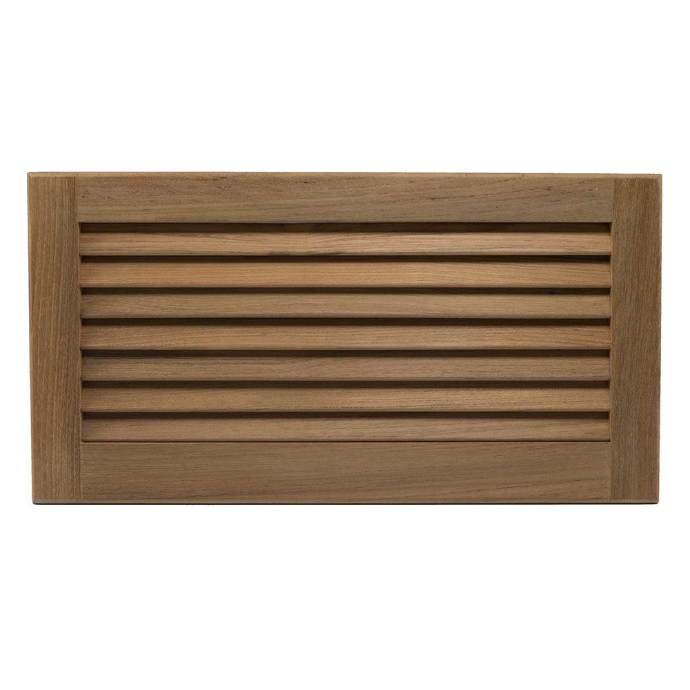 Whitecap Teak Louvered Insert - 9-3/8" x 18" x 3/4" - Boat Gear USA