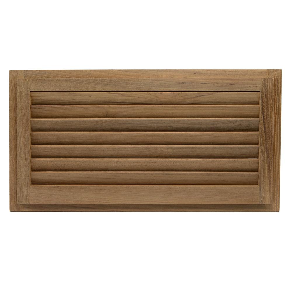 Whitecap Teak Louvered Insert - 9-3/8" x 18" x 3/4" - Boat Gear USA