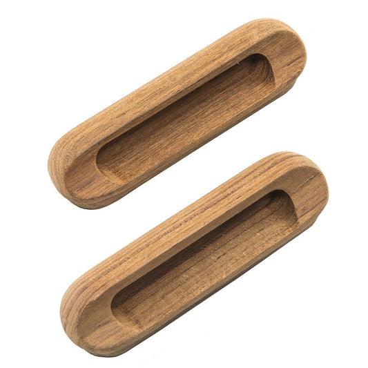 Whitecap Teak Oblong Drawer Pull - 4-1/16"L - 2 Pack - Boat Gear USA