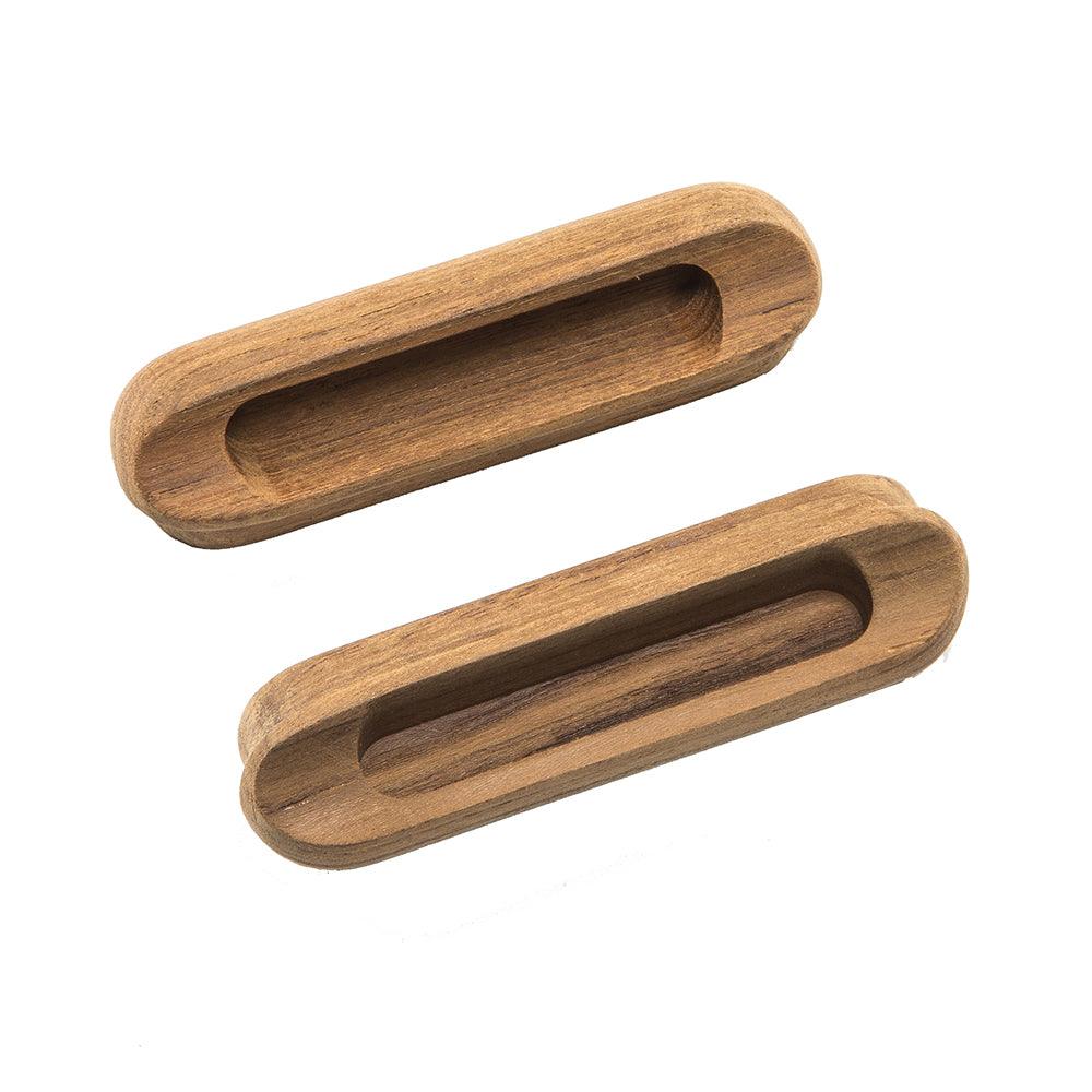 Whitecap Teak Oblong Drawer Pull - 4-1/16"L - 2 Pack - Boat Gear USA