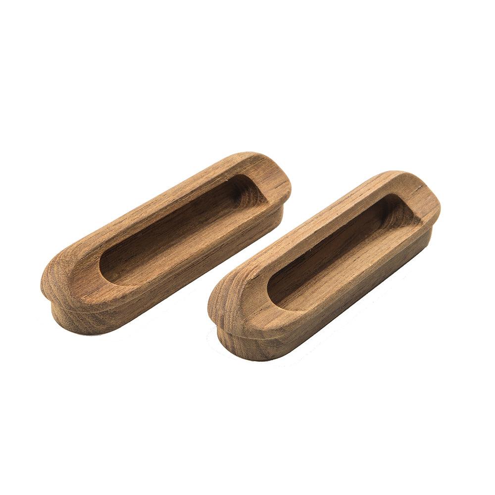 Whitecap Teak Oblong Drawer Pull - 4-1/16"L - 2 Pack - Boat Gear USA