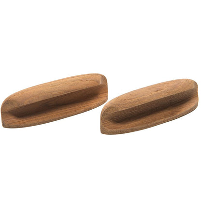 Whitecap Teak Oval Drawer Pull - 4"L - 2 Pack - Boat Gear USA