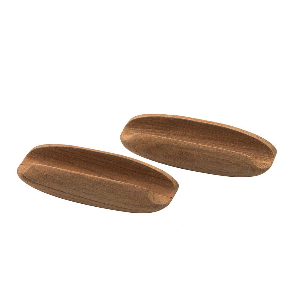 Whitecap Teak Oval Drawer Pull - 4"L - 2 Pack - Boat Gear USA