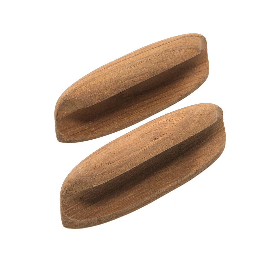 Whitecap Teak Oval Drawer Pull - 4"L - 2 Pack - Boat Gear USA