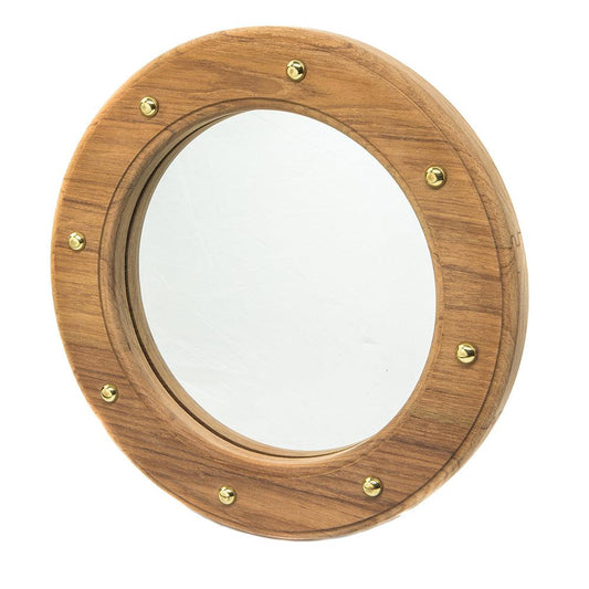 Whitecap Teak Porthole Mirror - Boat Gear USA