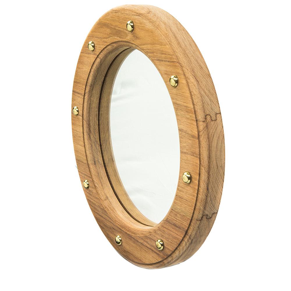 Whitecap Teak Porthole Mirror - Boat Gear USA