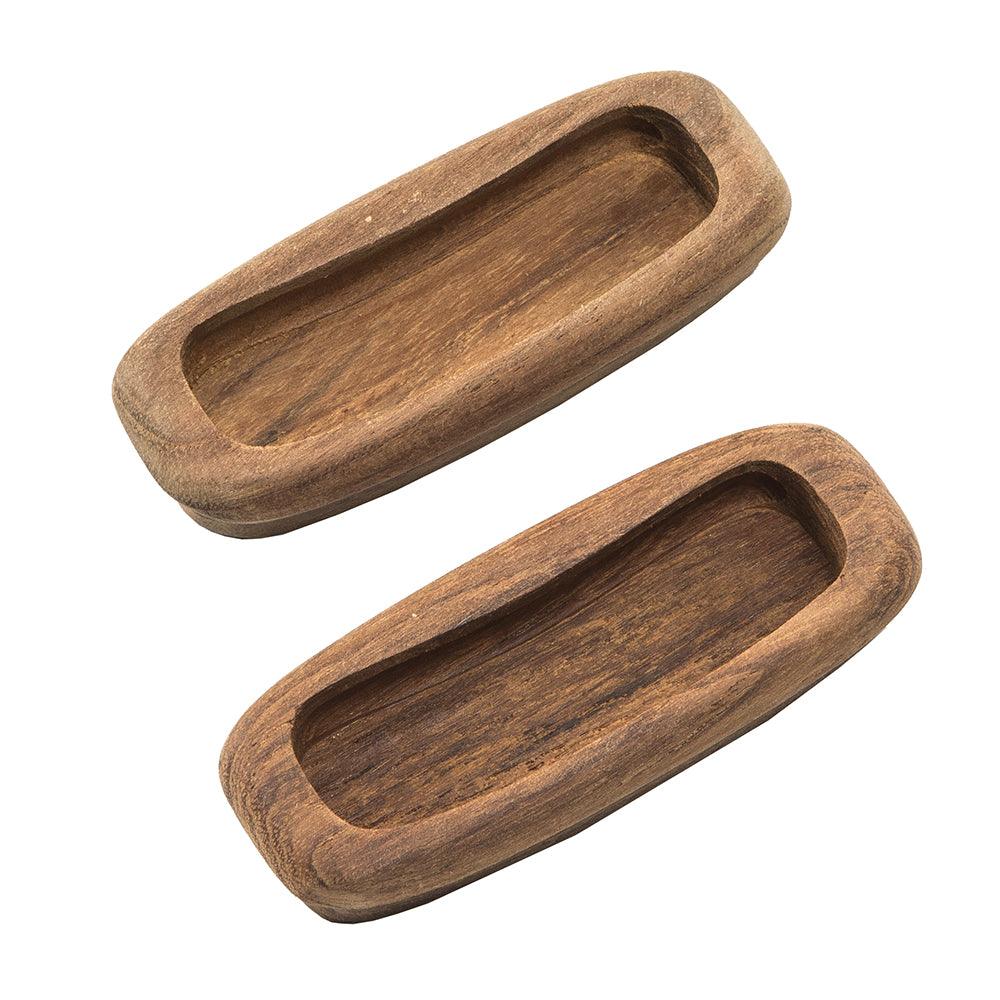 Whitecap Teak Rectangular Drawer Pull - 3-1/4"L - 2 Pack - Boat Gear USA