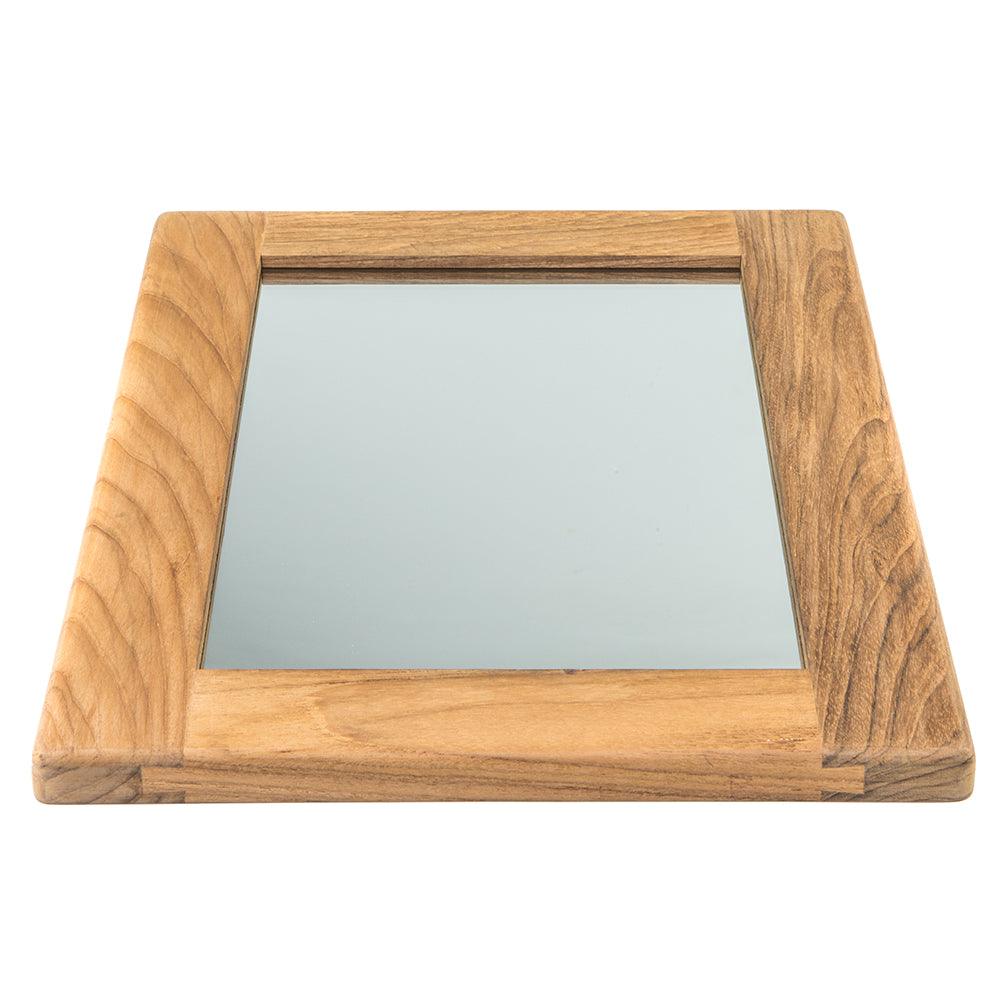 Whitecap Teak Rectangular Mirror - Boat Gear USA