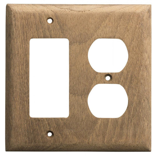 Whitecap Teak Rocker Switch/Duplex Receptacle Cover Plate - Boat Gear USA