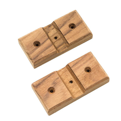 Whitecap Teak Rod Storage Rack Mounting Brackets - Pair - Boat Gear USA