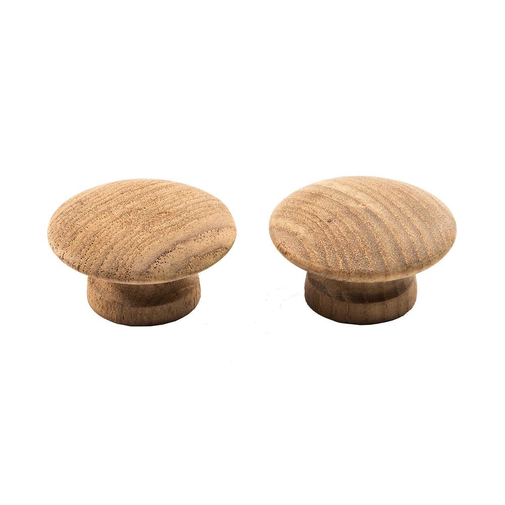Whitecap Teak Round Drawer Knob - 2" - 2 Pack - Boat Gear USA