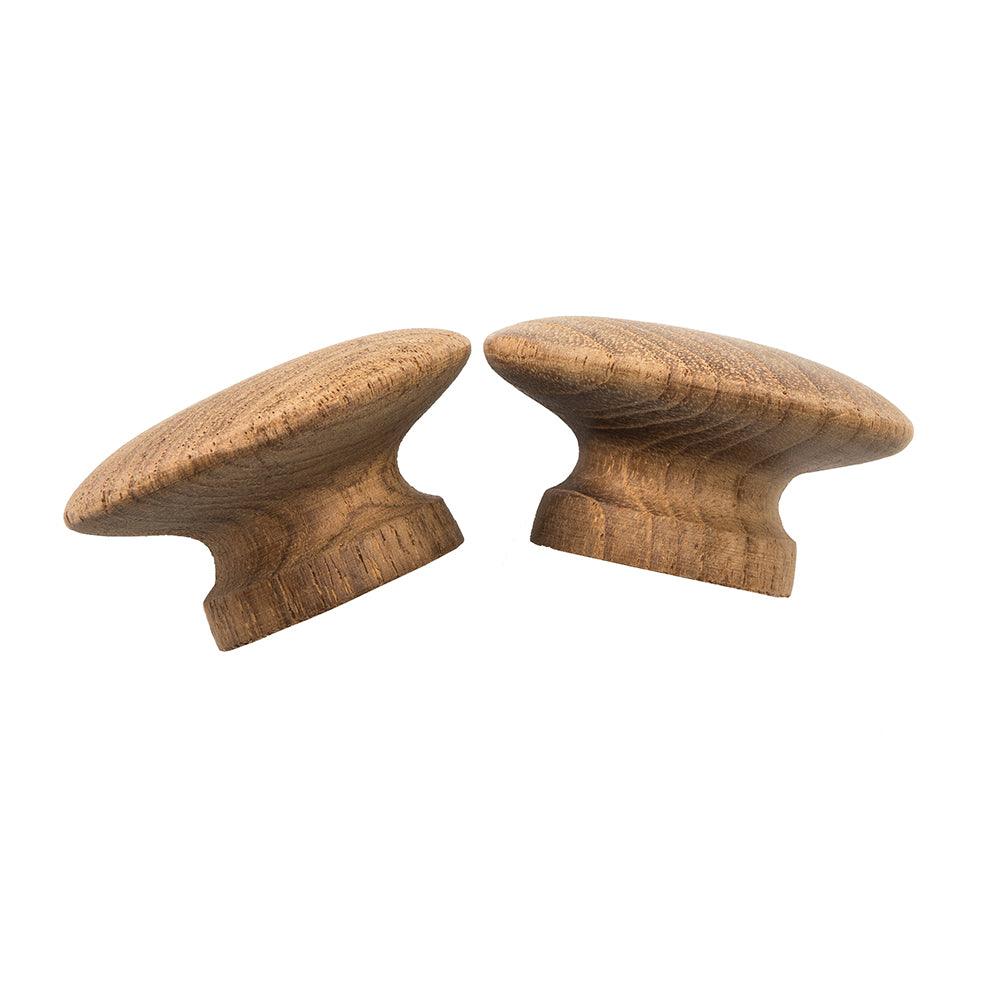Whitecap Teak Round Drawer Knob - 2" - 2 Pack - Boat Gear USA