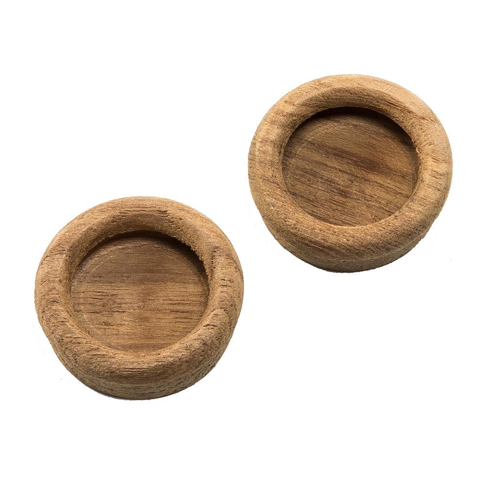 Whitecap Teak Round Drawer Pull - 1-3/8" Round - 2 Pack - Boat Gear USA