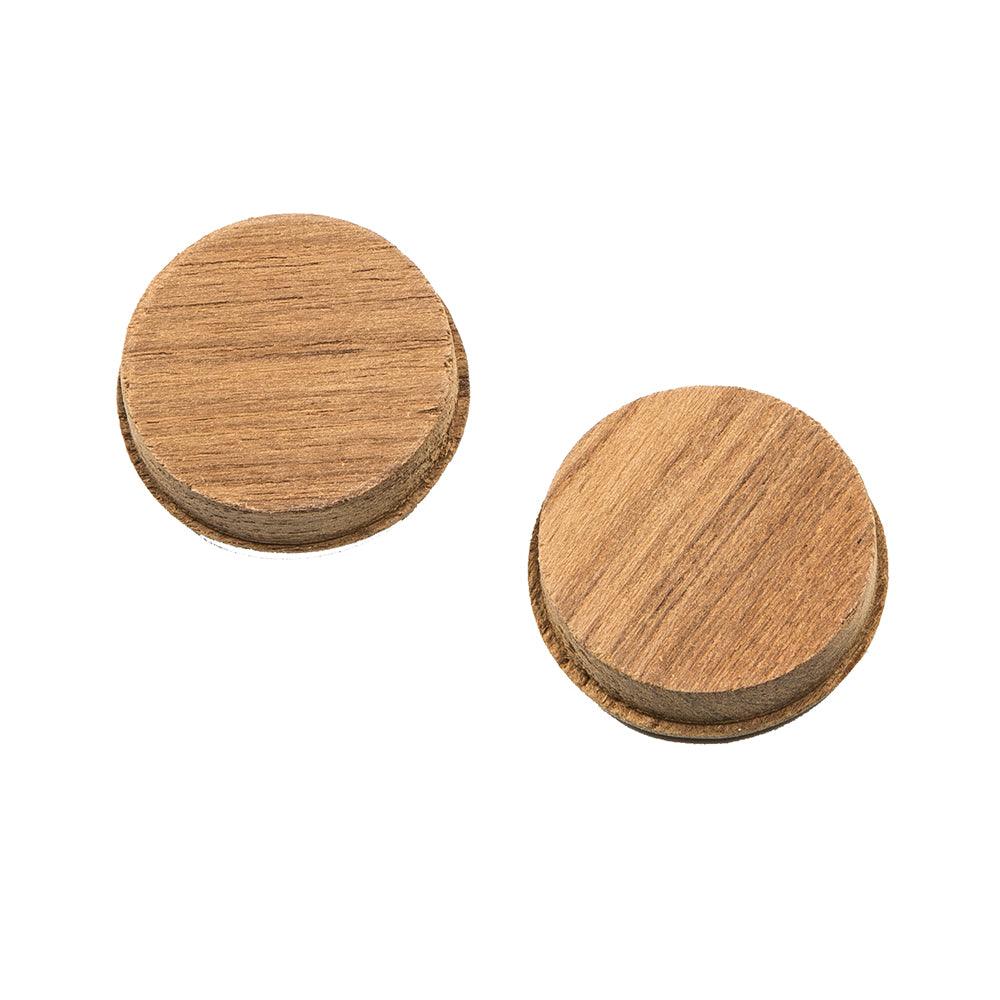 Whitecap Teak Round Drawer Pull - 1-3/8" Round - 2 Pack - Boat Gear USA