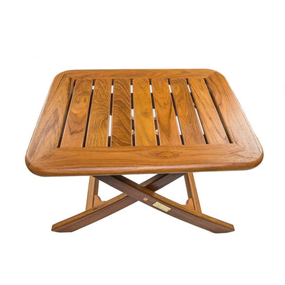 Whitecap Teak Small Adjustable Slat Top Table - Boat Gear USA