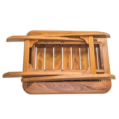 Whitecap Teak Small Adjustable Slat Top Table - Boat Gear USA