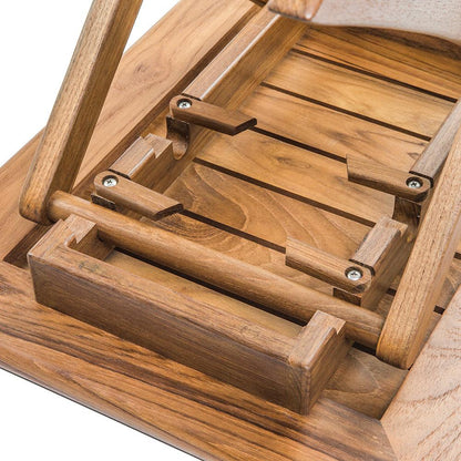 Whitecap Teak Small Adjustable Slat Top Table - Boat Gear USA