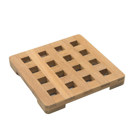Whitecap Teak Small Square Trivet - 6" - Boat Gear USA